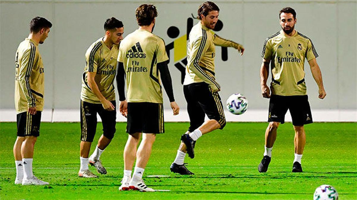 El Real Madrid entrenó en Jeddah antes de medirse al Valencia