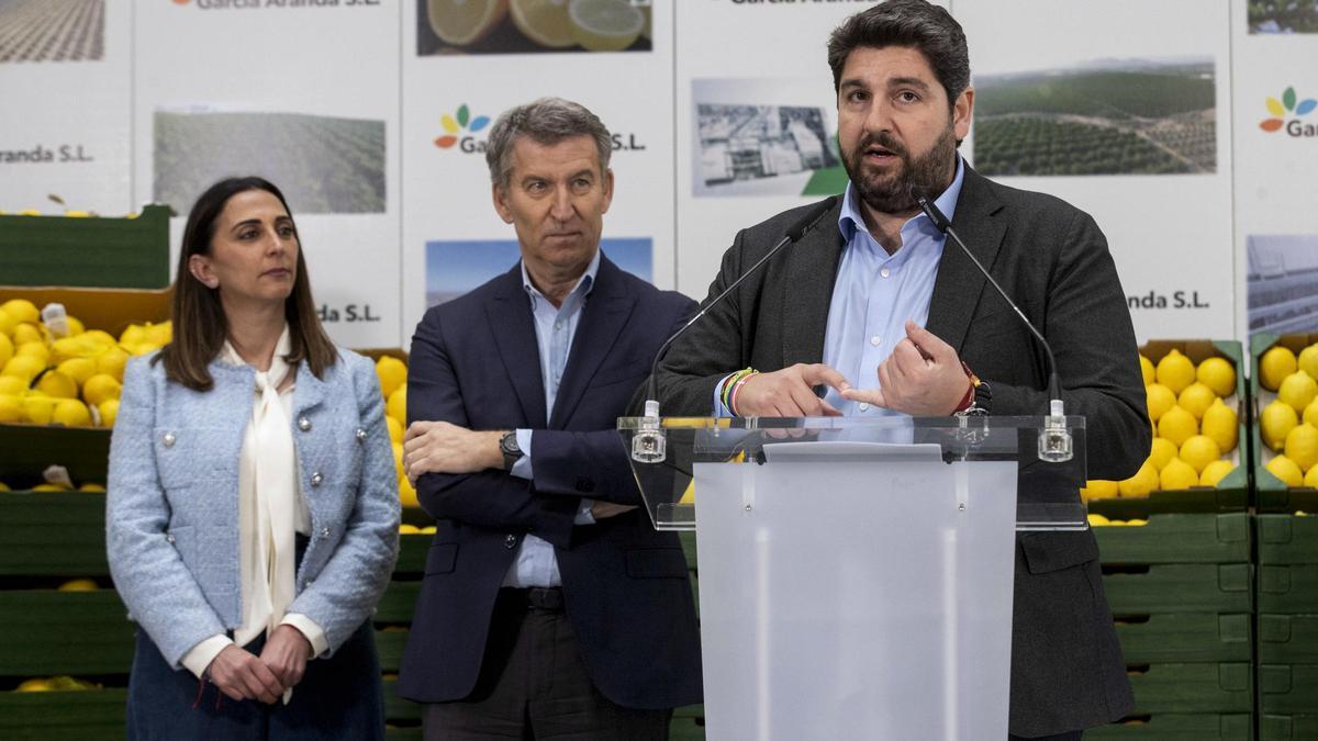 López Miras, durante su intervención en Librilla