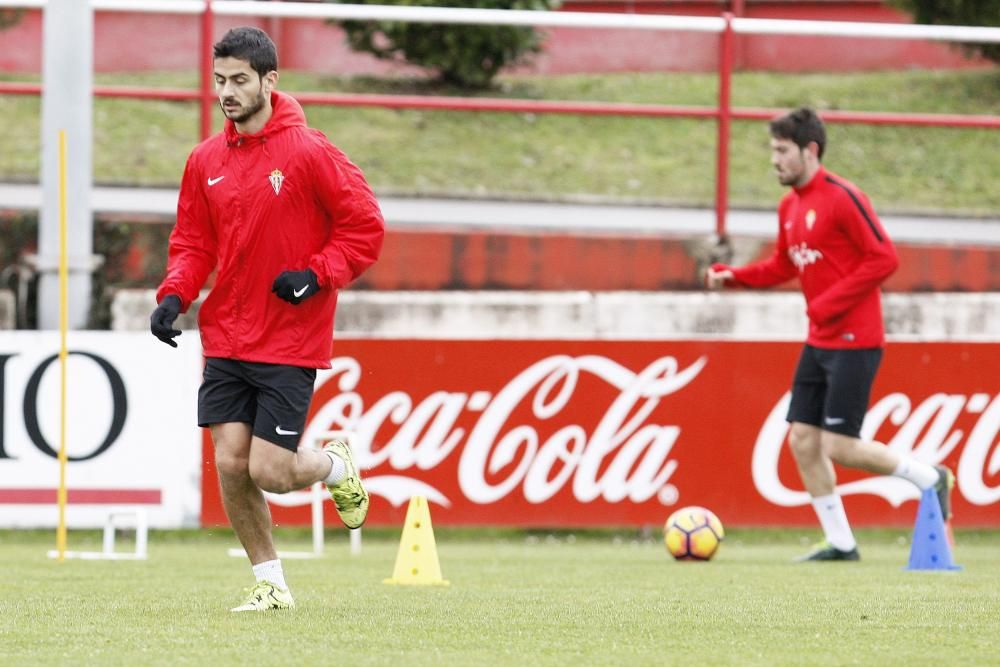 Entrenamiento del Sporting de Gijón