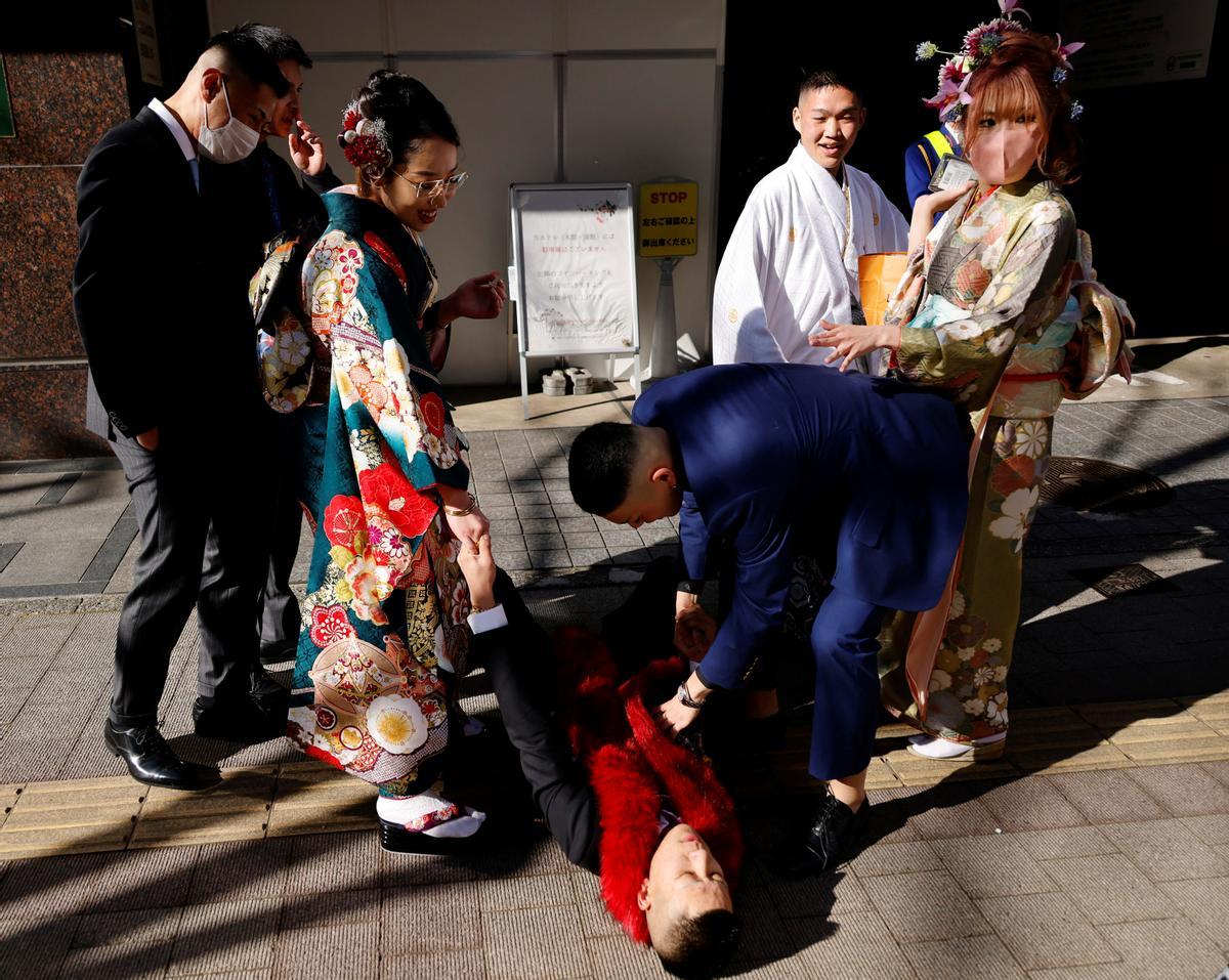 Ceremonia de celebración del Día de la Mayoría de Edad en Japón