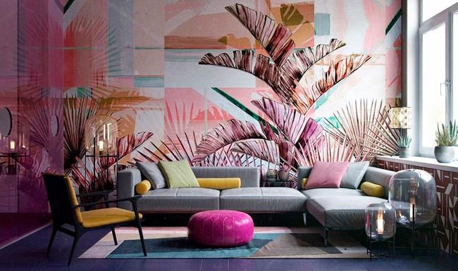 Papel pintado de la colección 'Floridita' de la diseñadora Daria Zinovatnaya