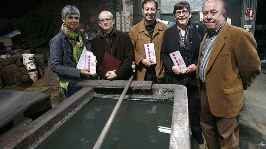 Núria Terés, J. M. Puigvert,  Josep Duran, Anna Pagans i Joan Ensesa.