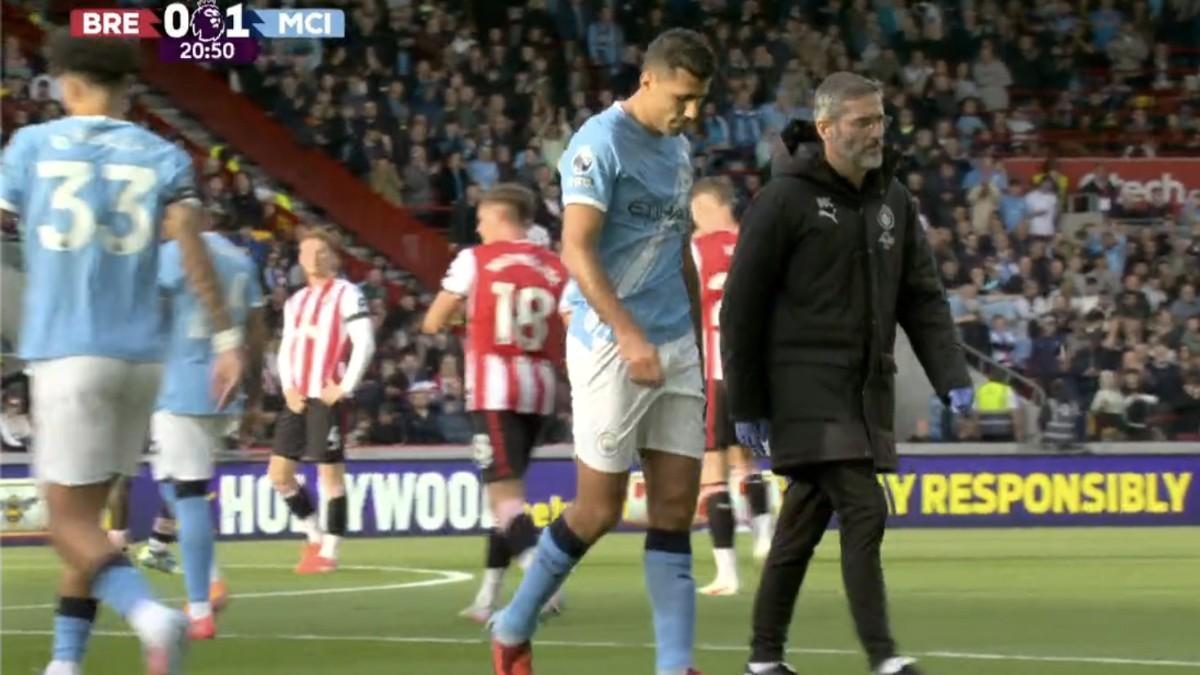 Rodri vuelve a caer lesionado en el Manchester City