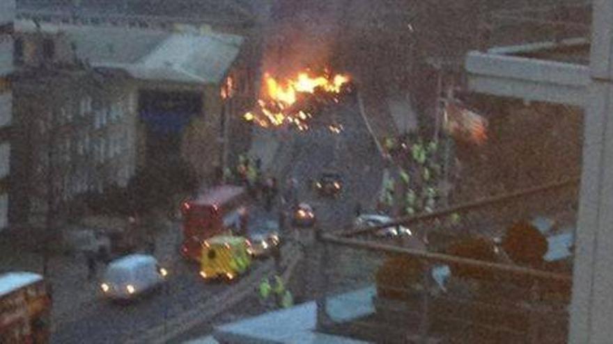 Al menos dos muertos a causa del accidente de un helicóptero en el centro de Londres