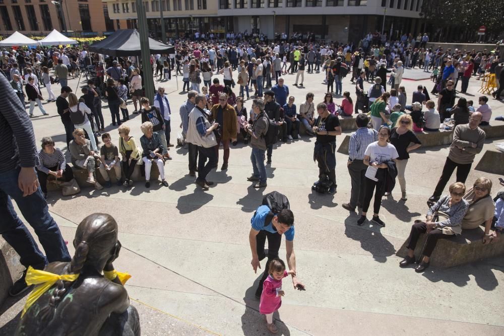 Inauguració de la plaça U d'Octubre de 2017 de Girona