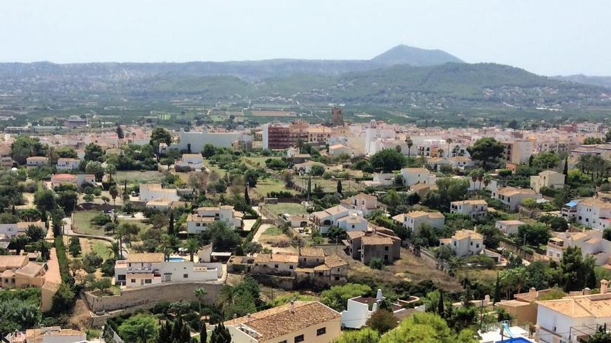 Imagen de las casas tradicionales de la partida de la Soberana y del casco urbano de Xàbia