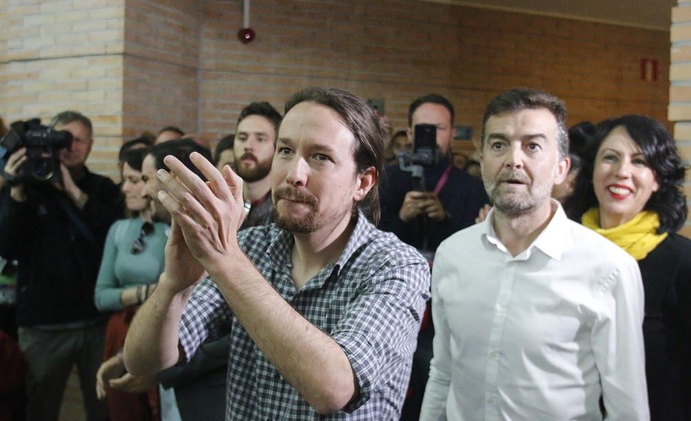 Acto de Pablo Iglesias y Alberto Garzón en la UMA