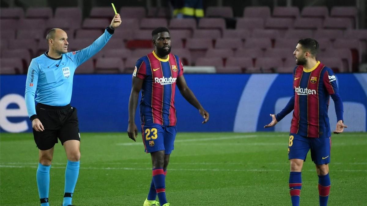 Mateu Lahoz, en el duelo entre el Barça y el Athletic