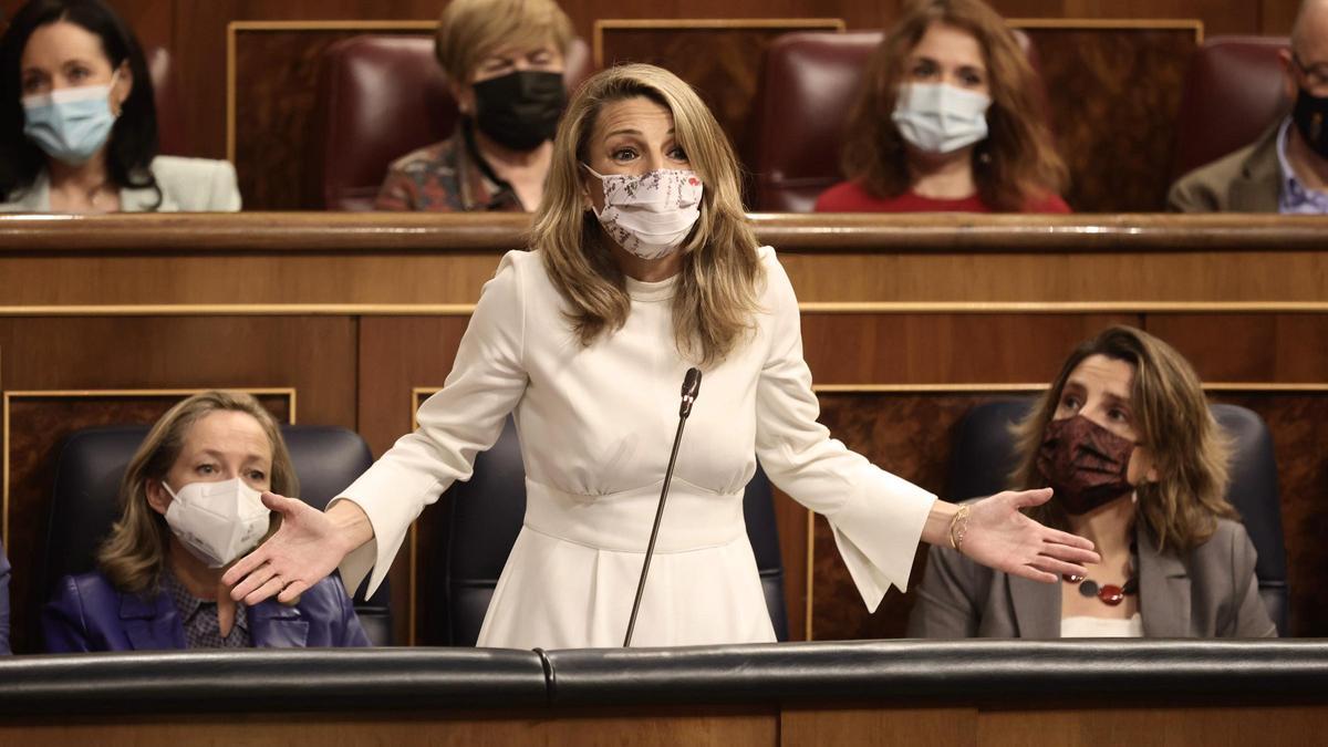 La vicepresidenta segunda del Gobierno y ministra de Trabajo, Yolanda Díaz.