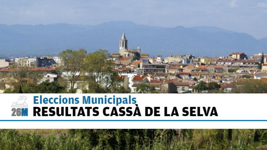 Eleccions municipals: Resultats a Cassà de la Selva