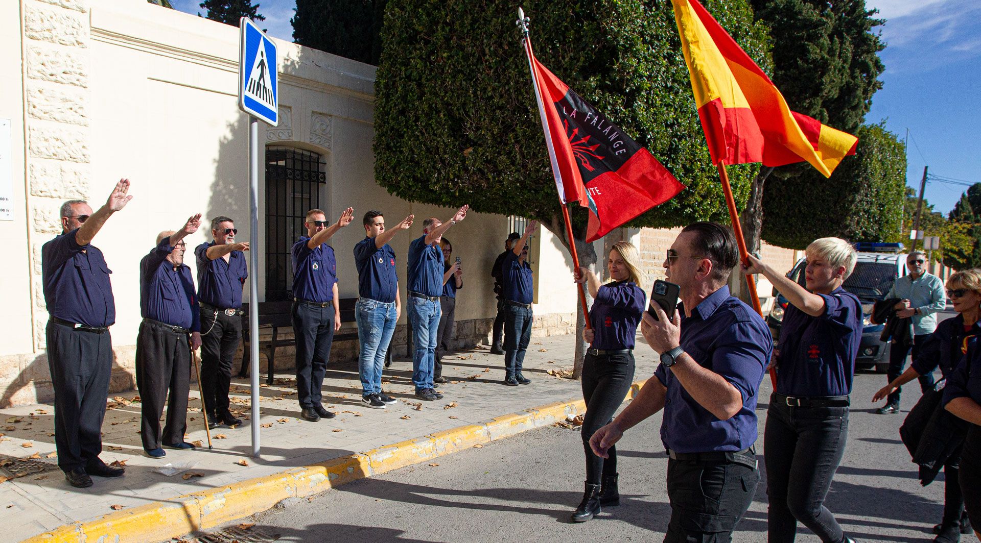 La Falange realiza su homenaje a Primo de Rivera en Alicante