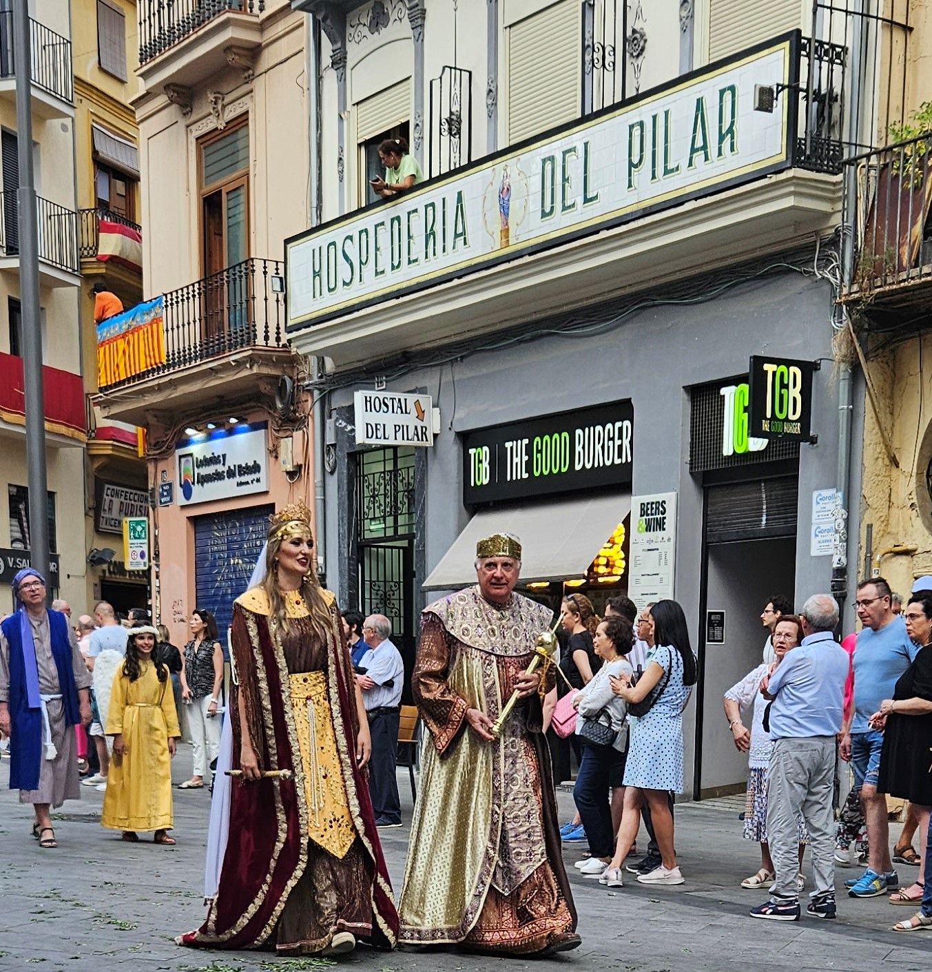 Laura Mengó, La Reina de Saba, Paula Nieto y el Ángel del Monte Horeb en el Corpus 2023