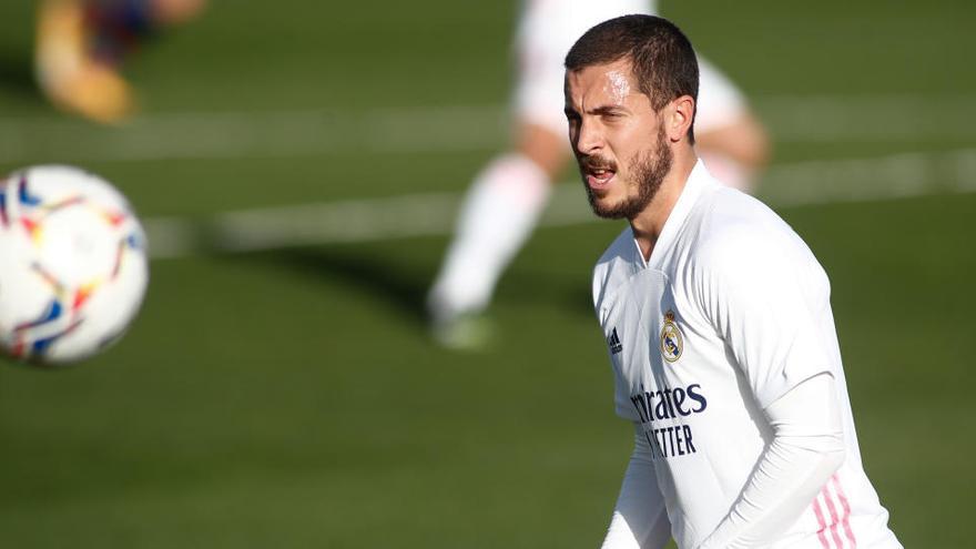 Eden Hazard, en un partido con el Real Madrid