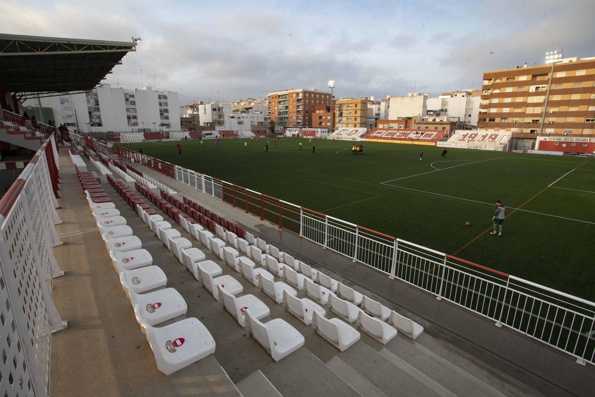 Empate entre el Atlético Saguntino y el CD Acero, en un inusual  derbi, con el Saguntino como local en el Fornás.