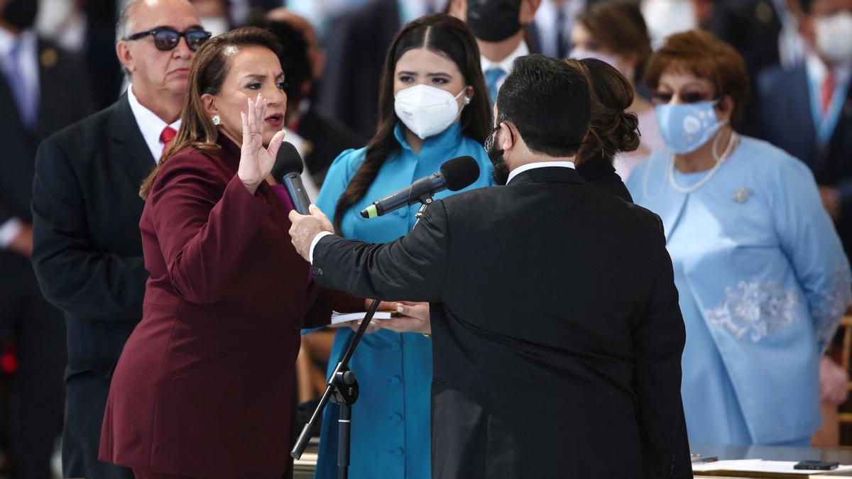 Swearing-in ceremony for Honduras new President Castro, in Tegucigalpa