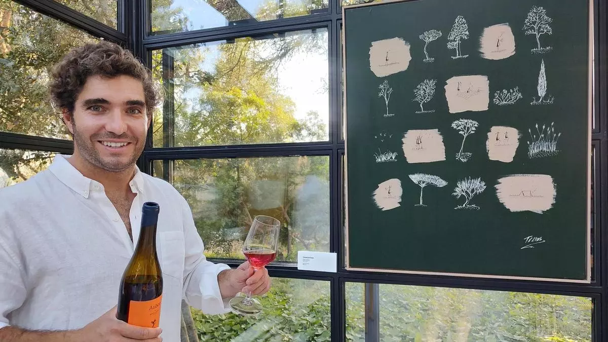 El artista Trazas exibe su arte con la cocina y el vino de Finca Serena