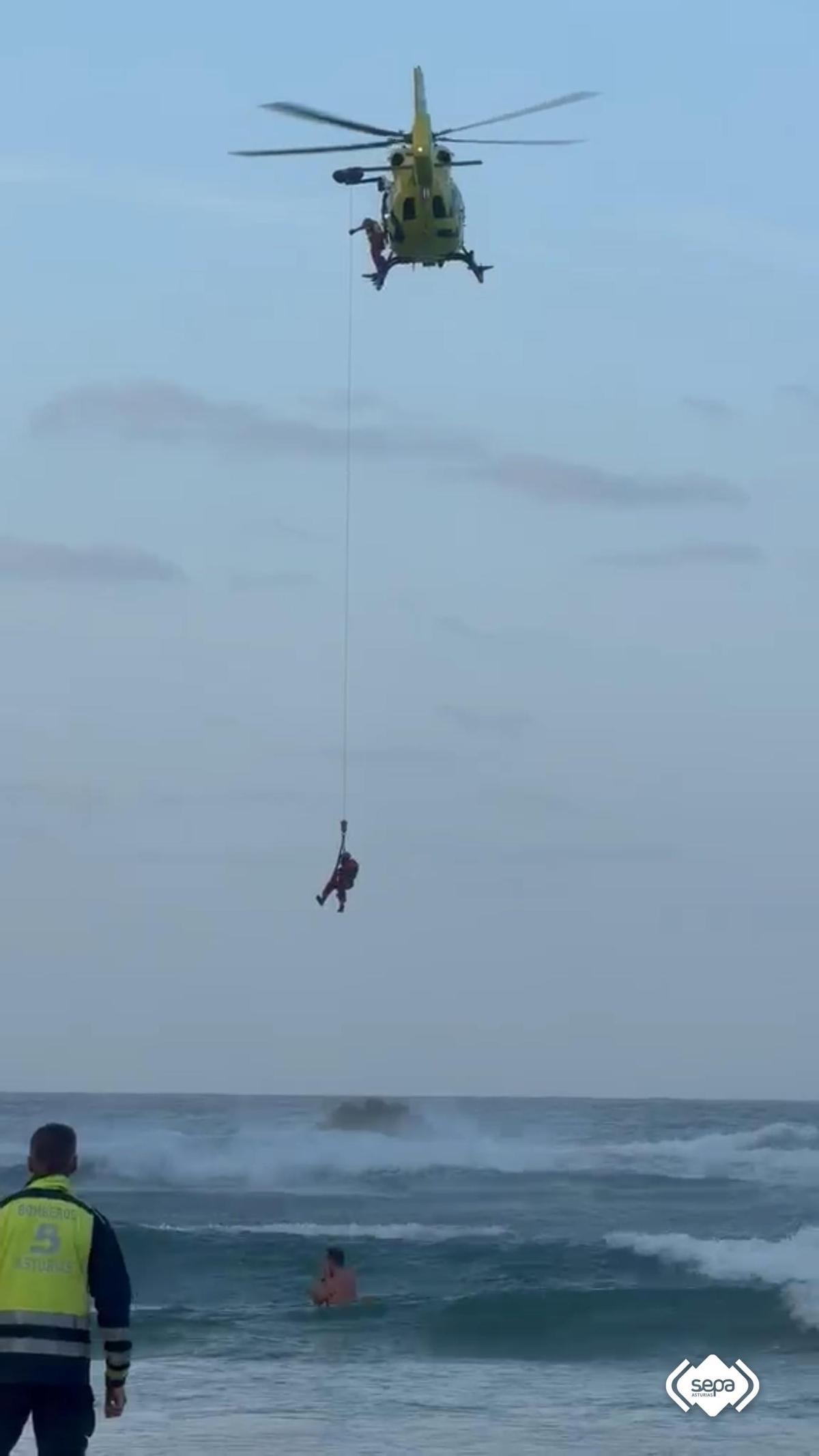 El rescate en La Franca.