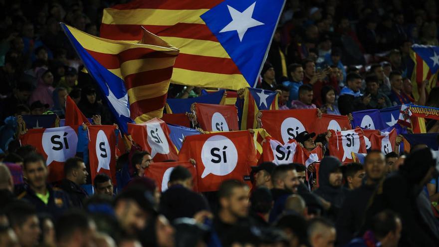 Imagen del partido del pasado miércoles en el Camp Nou.