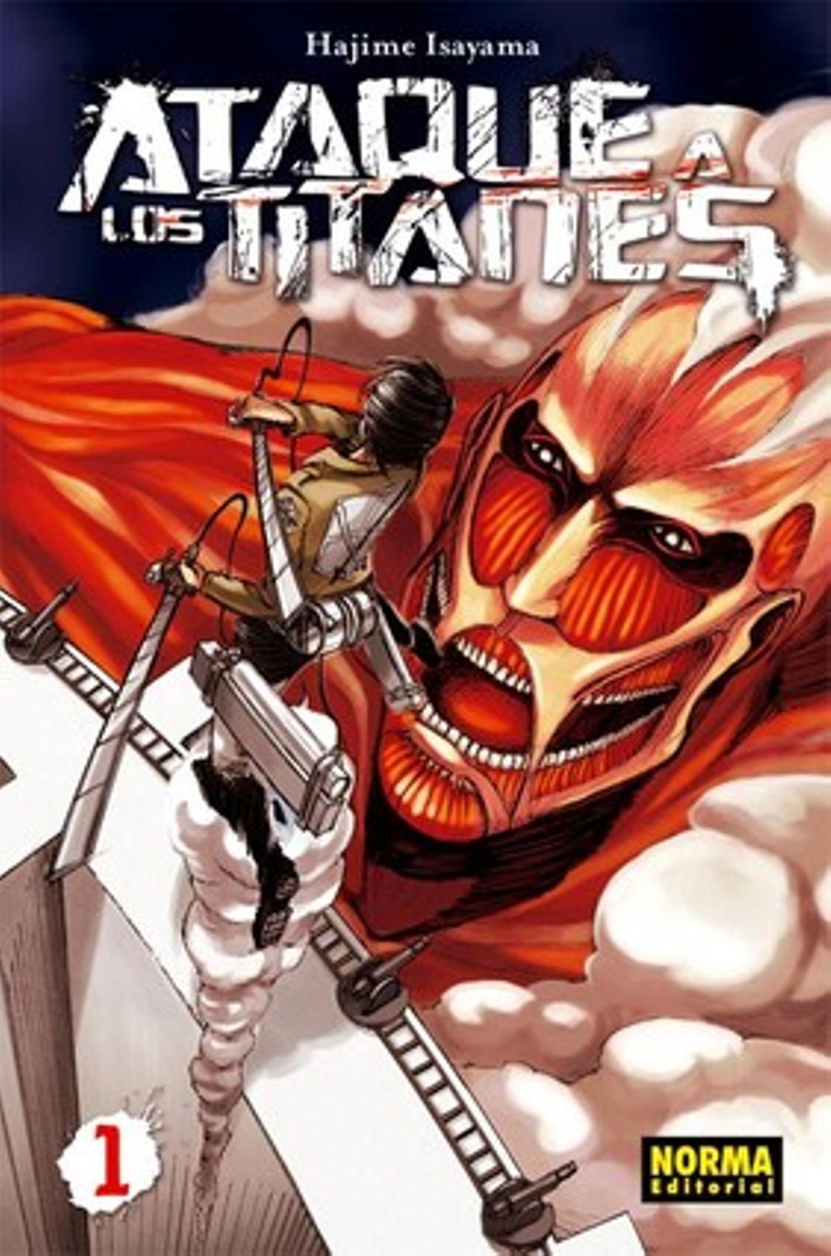 Còmic ’Ataque a los titanes’, de Hajime Isayama, guardonat en la categoria de millor còmic per a nois.