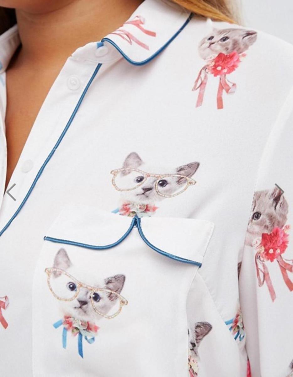 Camisa ASOS con gatos