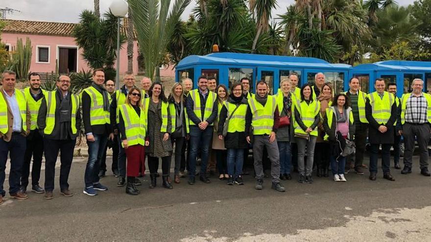 Los expertos internacionales que visitaron ayer Murcia conocieron las instalaciones de Cañada Hermosa.