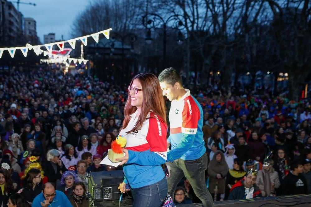 Carnaval en Gijón 2018: entrega de premios a los mejores disfraces.