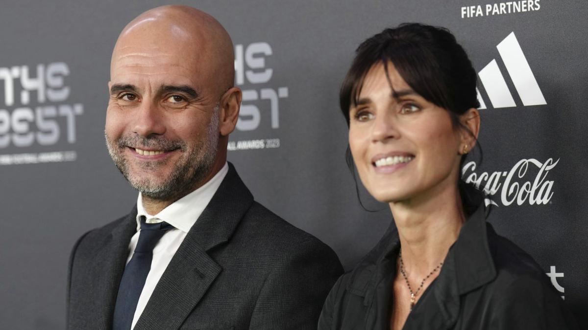 Pep Guardiola i Cristina Serra en una imatge d'arxiu