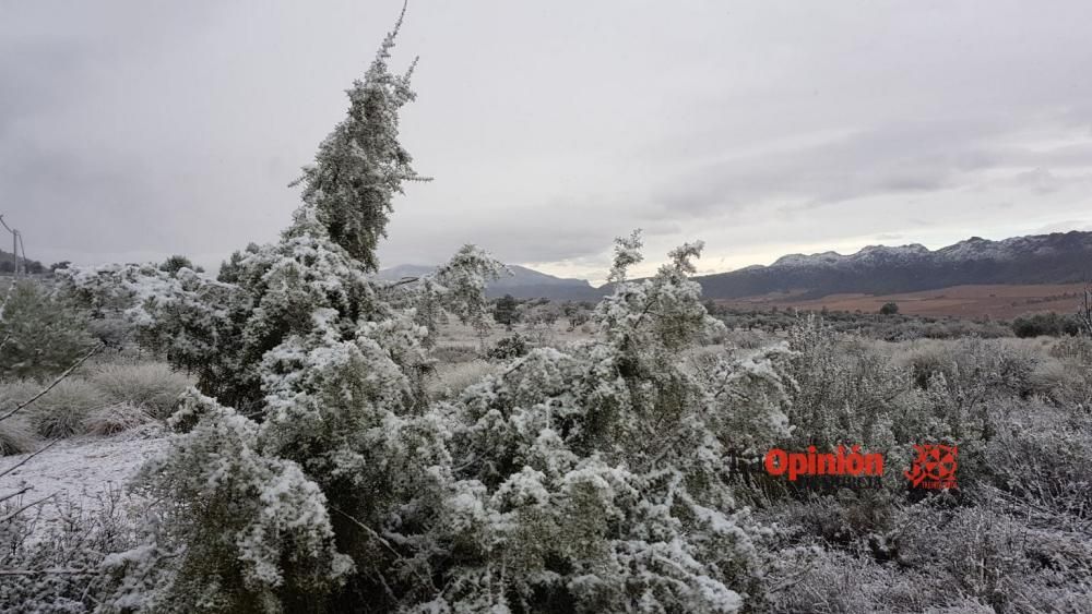 Nieve en el Altiplano murciano