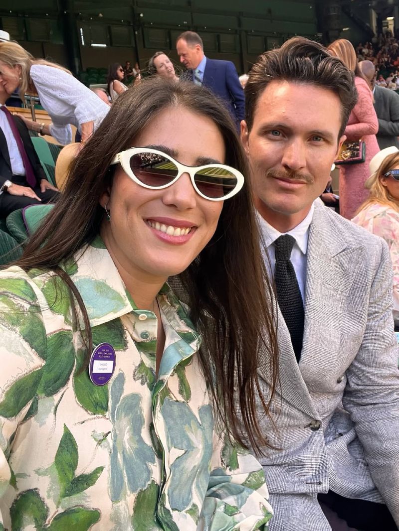 Garbiñe y Arthur, su marido desde 2023 con el que ahora ha sido madre