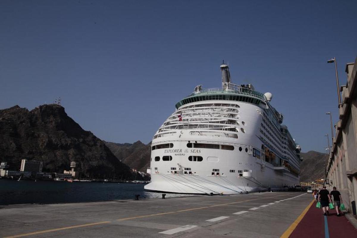 Cruceros en el puerto de la capital tinerfeña
