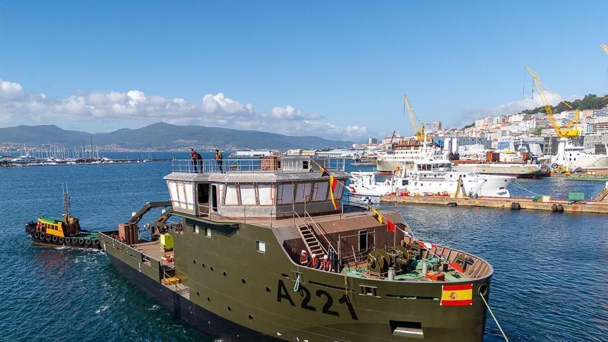 Armón Vigo se estrena en buques militares con la botadura del «HMS Sälen», el primer barco para la Armada de Suecia
