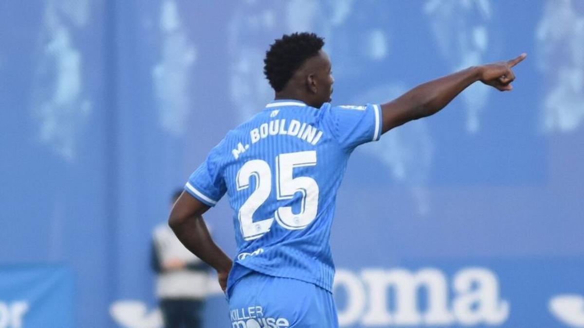 Bouldini celebra uno de sus goles de la temporada pasada