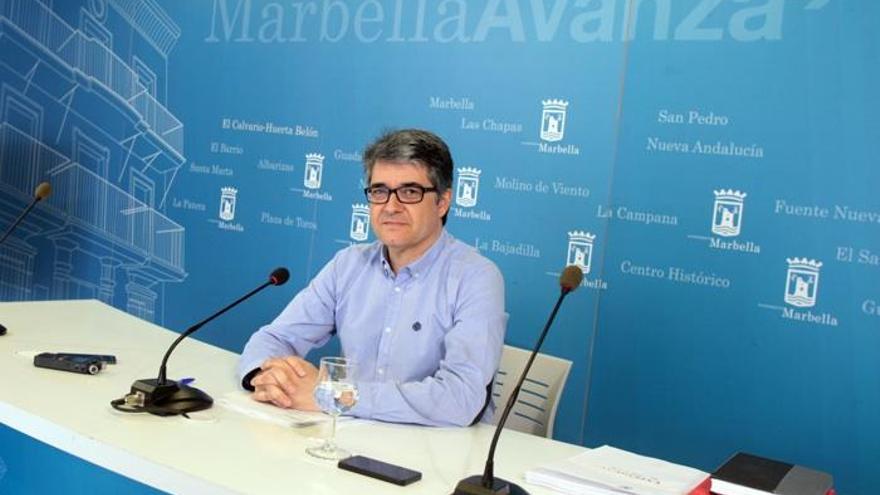 El portavoz del equipo de gobierno del Ayuntamiento de Marbella, Javier Porcuna.