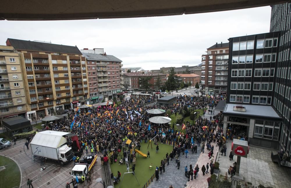 Manifestación policias en Oviedo