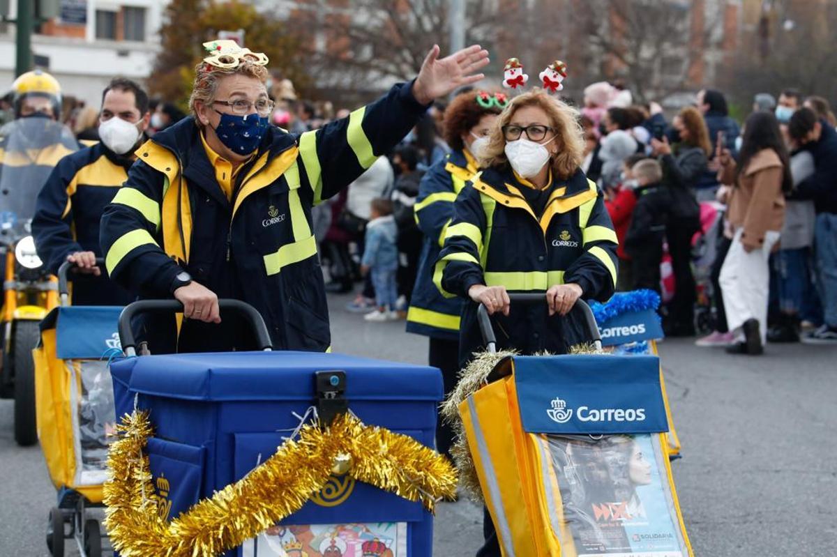 Participantes de Correos en la cabalgata del año pasado.