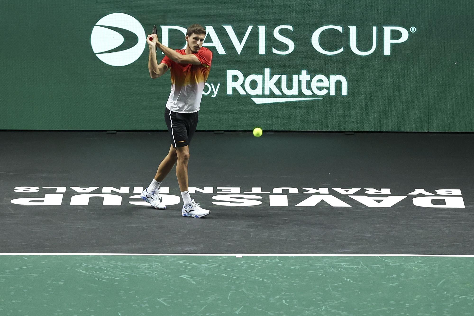 Comienzan los entrenamientos de España para la Copa Davis en el Carpena