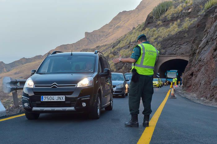 Apertura parcial de la nueva carretera a La Aldea