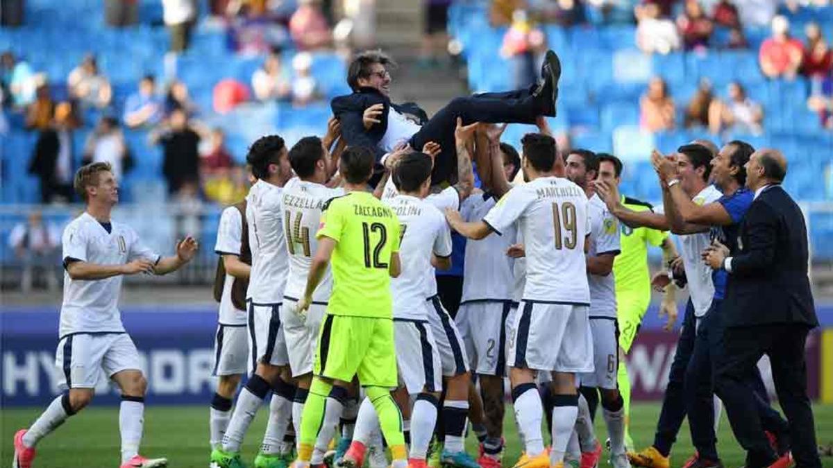 Italia festejó la medalla de bronce