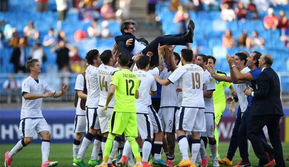 Italia festejó la medalla de bronce