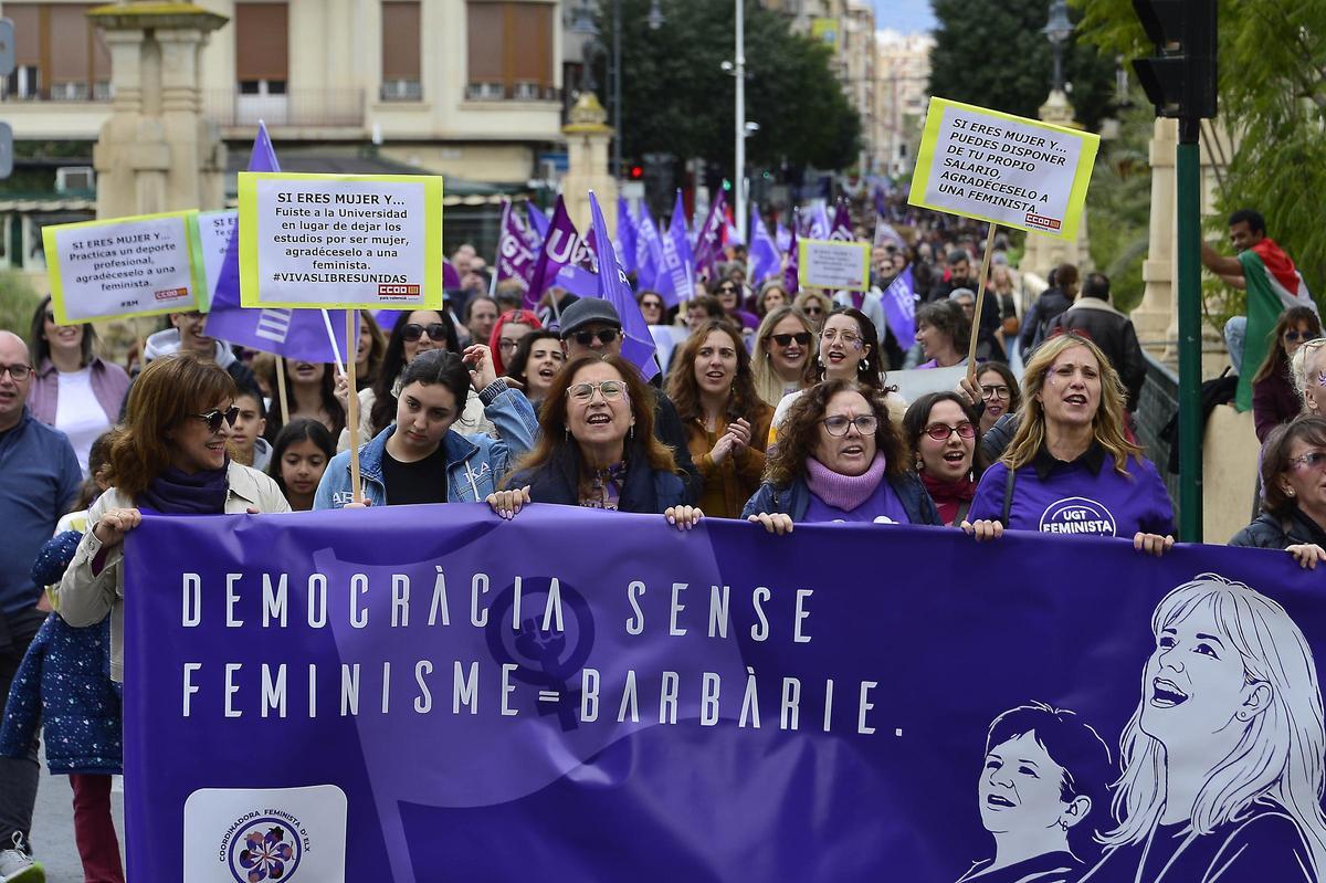 Manifestacion 8 M en Elche