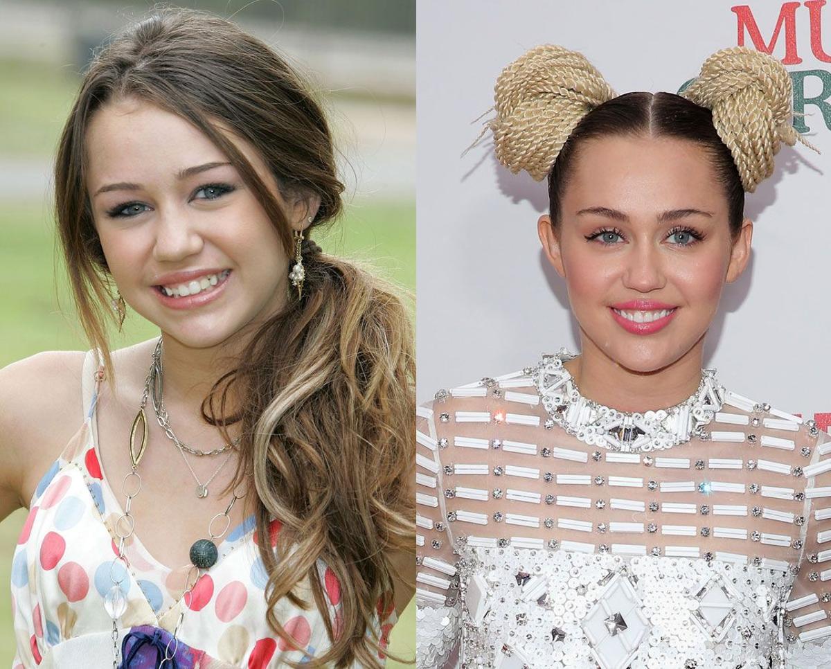 El antes y el después: Miley Cyrus