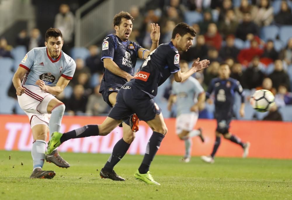 Las mejores fotos del empate entre el Celta y el Espanyol en la jornada 23 en Balaídos.