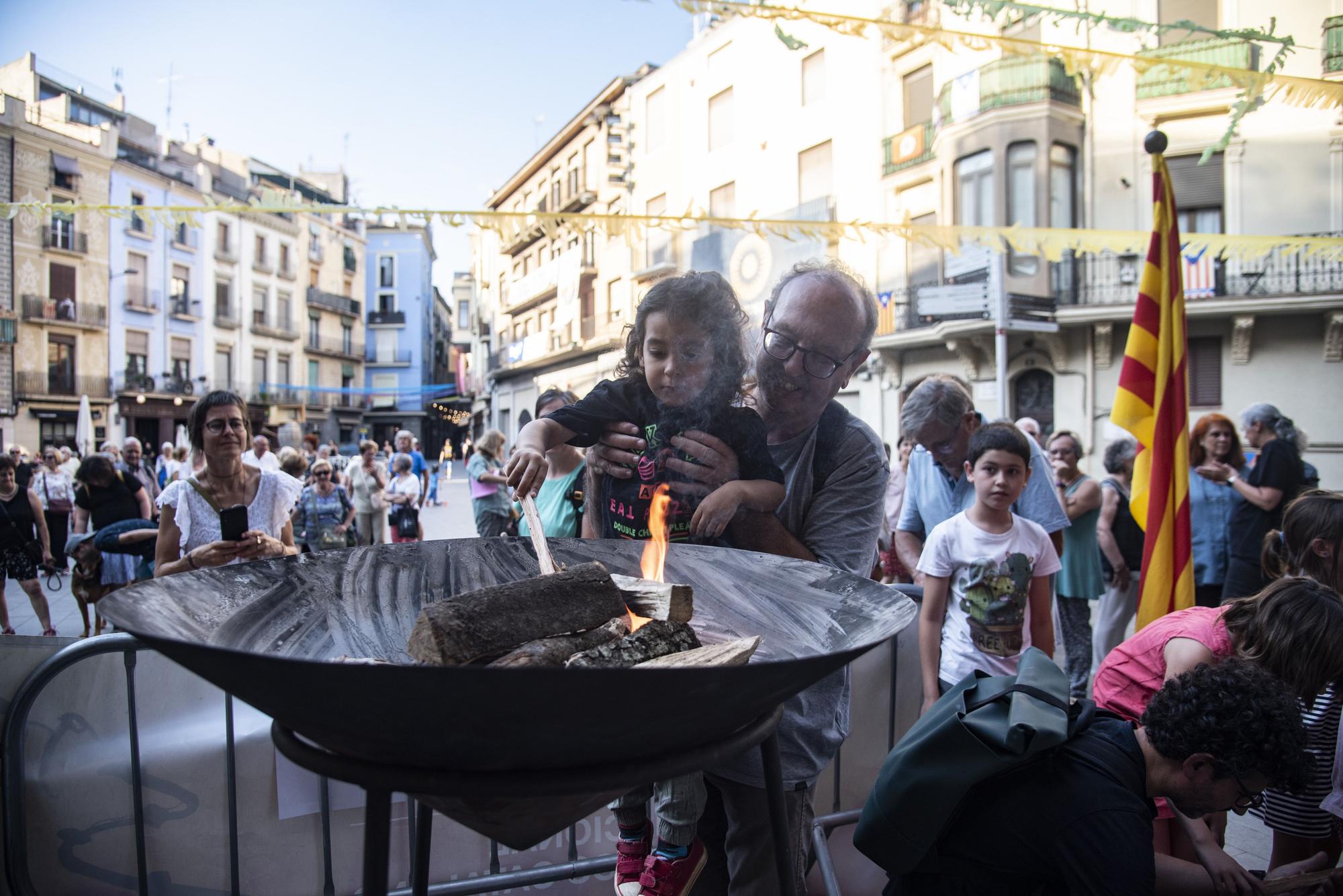 Sant Joan a Manresa: Rebuda de la flama del Canigó i revetlla infantil