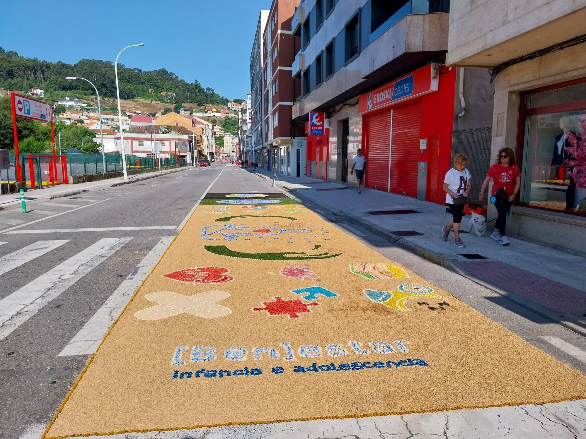 La fiesta de las alfombras florales del Corpus en Bueu (II)