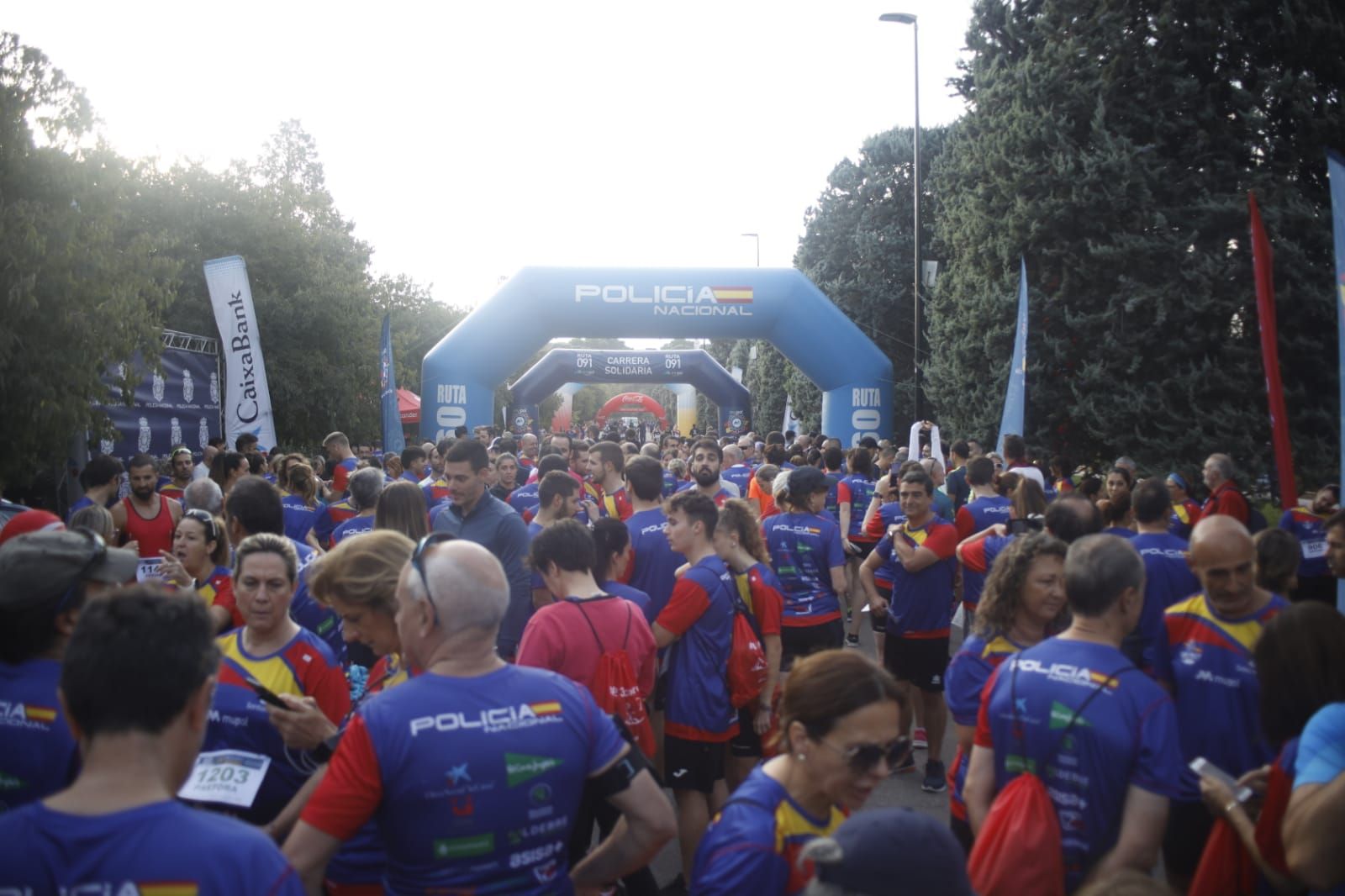 Zaragoza se vuelca con la carrera de la Policía Nacional contra el maltrato