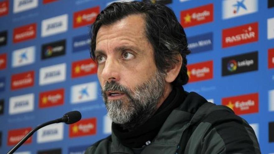 Quique Sánchez Flores, en rueda de prensa