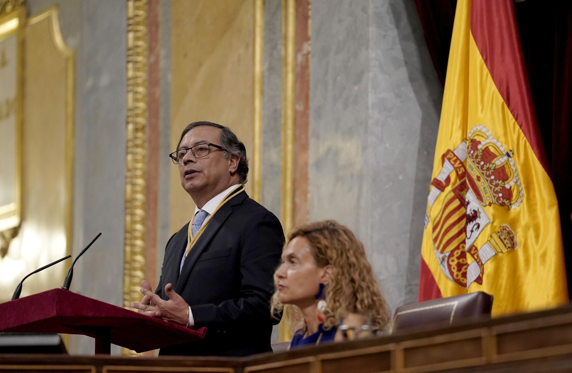 El presidente de Colombia, Gustavo Petro, en su visita de Estado a España, en imágenes