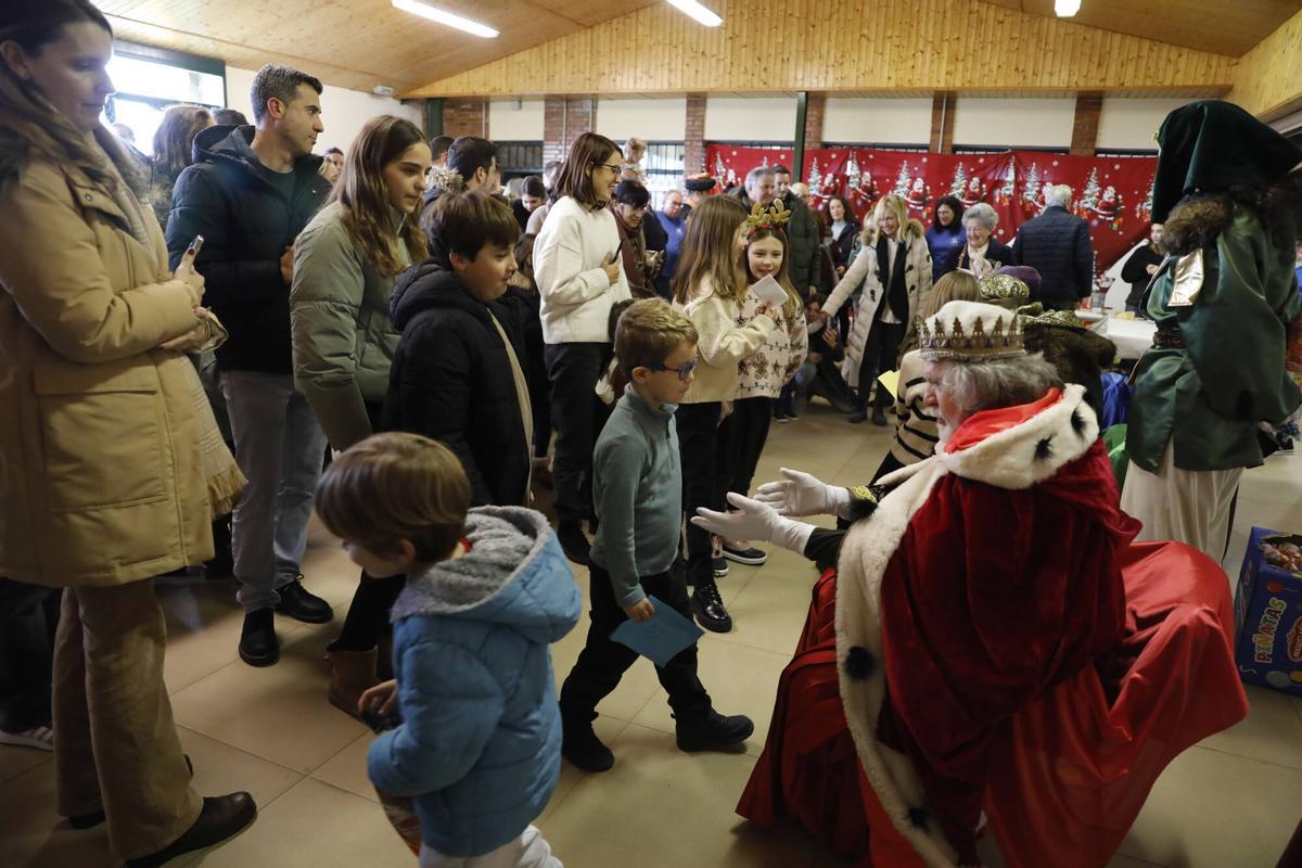 La Manjoya, Recepción de los Reyes en el Centro Social de La Manjoya
