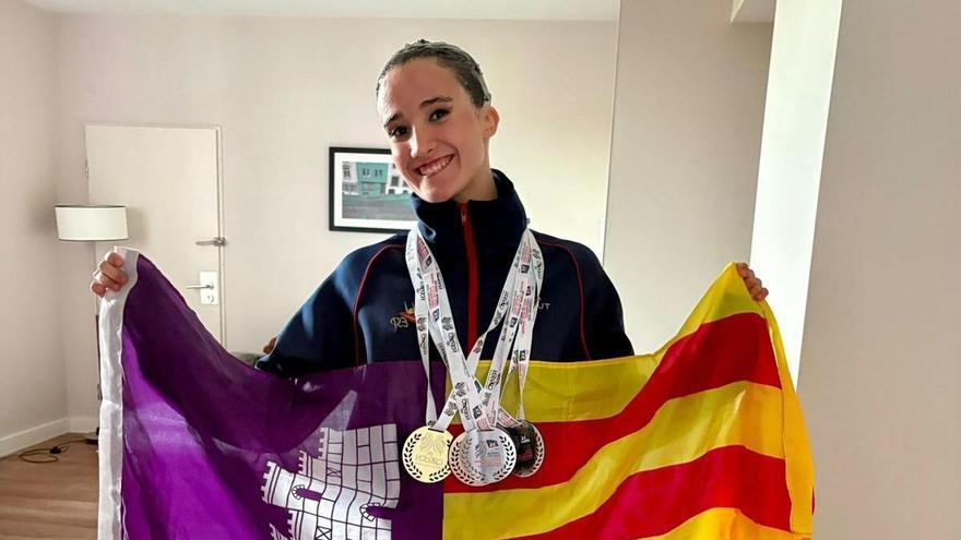 Júlia Villalonga conquista 5 medallas con España en el Europeo Infantil y la Copa COMEN