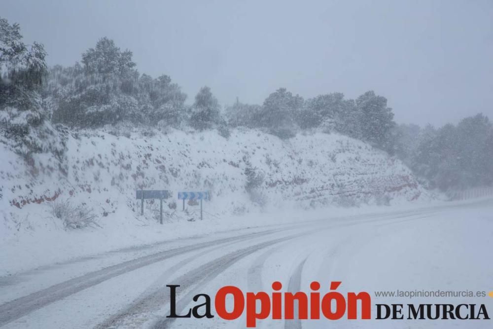La nieve deja las primeras estampas blancas del 2020 en la Región de Murcia
